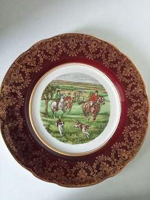 Vintage Collectible Arklow Pottery Plate Hunting