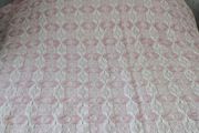 Vintage Pink &amp; White Bed Cover