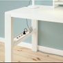 ikea Desk IKEA Desk with shelf unit, height adjustable white, 96x58 cm in a good condition Image 6