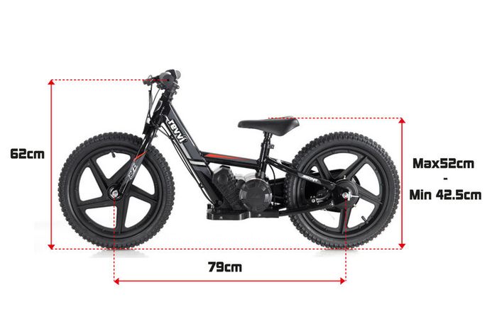 Revvi 16 Inch Lithium-ion 24v Kids Electric Balance Bike 5+ Years