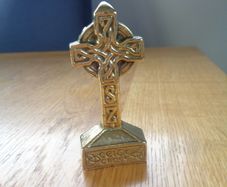 Vintage Brass Celtic Cross for Sale