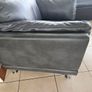 Real leather armchair dark grey very soft and comfortable Image 5
