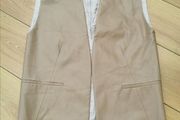 Leather vest -oversize-