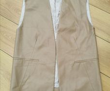 Leather vest -oversize-