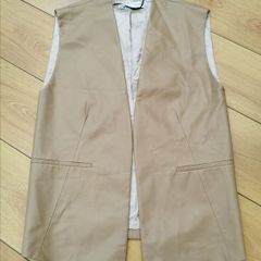 Leather vest -oversize-