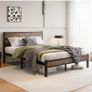 King Size Bed Frame with Wooden Headboard Bed Frames King Size Under Bed Storage Image 7