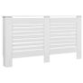 Radiator Covers 2 pcs White 152x19x81.5 cm MDF Image 3
