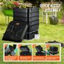 5-Tray Worm Composter, 50 L Worm Compost Bin Outdoor and Indoor, Sustainable Design Worm Farm Image 5