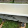 Vintage Cast Iron Bath Tub  Solid Heavy Bath Image 4