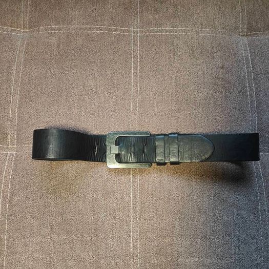 Dark brown leather belt