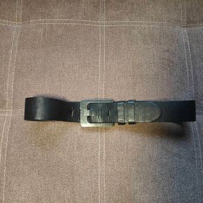 Dark brown leather belt