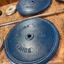 100kg Lifetime Gym Metal Weights Set And 7kg Solid Steel Barbell! Image 3