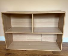 Oak Effect Storage Unit Bookcase Shelving Unit