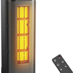 Heater, 2000W PTC Electric Heater with 4 Modes, Energy-Saving-ECO-Mode, 90 Oscillation, 24H Timer, Remote Control, Quiet& Powerful Fan Heater
