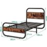 3ft Single Bed Frame with Headboard,Oval-Shaped Image 2