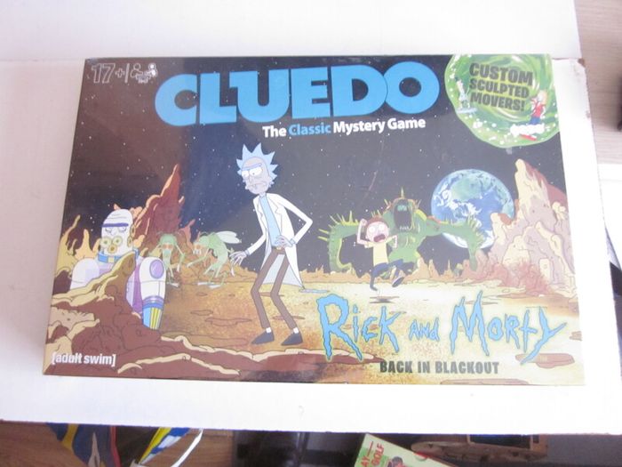 New Cluedo Rick and Morty Mystery Board Game