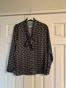 Gallery Chain Print Dressy Top
