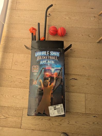 Double Shot Basketball Electronic Arcade Game with Timer