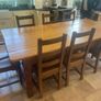 Rustic Farmhouse table and chairs Image 7