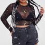 Boho style Mesh Top size 18/20 Image 3