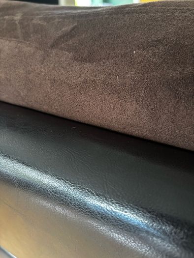 armchair dark brown mixed fabric