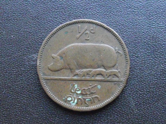 Irish Free State 1928 Half Penny