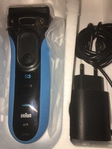 Braun Series 3 ProSkin 3010s Rechargeable Wet Dry Electric Shaver, blue The Braun Series 3 ProSkin rechargeable electric foil shaver/razor provides