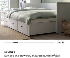 Hemnes ikea white day bed