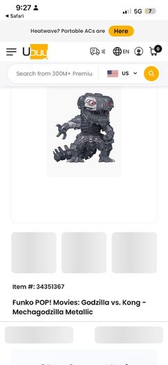 Funko Pop Godzilla x 2 types