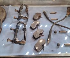 BMW E30 325i front ATE vented disc brake set up