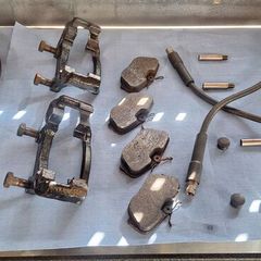 BMW E30 325i front ATE vented disc brake set up