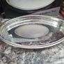 Silver Plated Ovel Gallery Tray Image 2