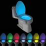 50 Pieces Motion Detecting Toilet Light - Led - 8 Colour Settings - Job Lot Image 2
