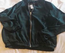 Green Bomber style top