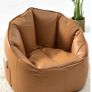 BRAND NEW Single Bean Bag Sofas Orange Image 2