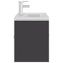 Sink Cabinet with Built-in Basin Grey Chipboard Image 6