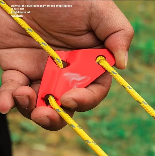 1pc Windproof Camping Warning Pull Cord Light, Battery Box Type,