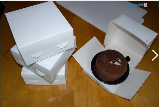Lot of 20 Cake Boxes bakery birthday cup cake paper brand New SIZE Cake Box 7 x7 x 3'' /18 x 18 x 7.5 cm
