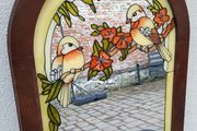 Gorgeous Art Noveau mirror with birds