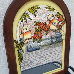 Gorgeous Art Noveau mirror with birds