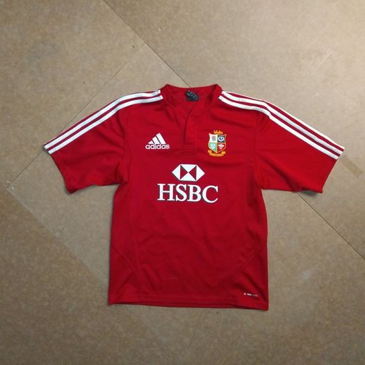 FREE POST Vintage Lions (S) Rugby Jersey adidas Shirt British & Irish Britain and Ireland South Africa Tour 2009 HSBC Small Red