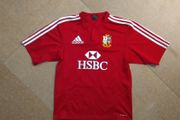 FREE POST Vintage Lions (S) Rugby Jersey adidas Shirt British &amp; Irish Britain and Ireland South Africa Tour 2009 HSBC Small Red