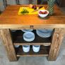 Kitchen Island Butcher Block from Reclaimed Timber Image 9