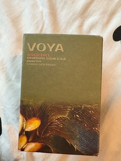 voya iridescence awakening sugar scrub peppermint