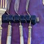 Antique EPNS Mother-of-Pearl Fish Cutlery 12 Piece Cased Set Damaged Image 8