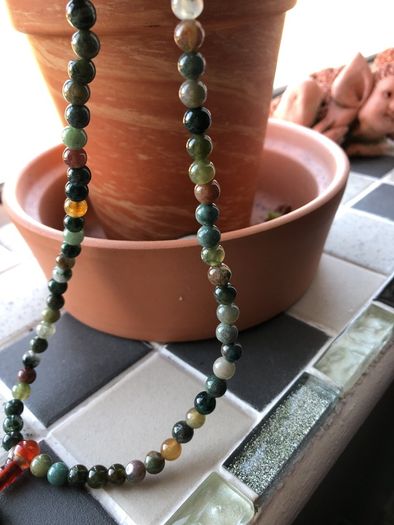 Natural Agate prayer beads