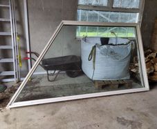Marvin Feature Window, Large Double Glazed Trapezoid
