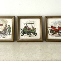 Vintage Framed Tiles by H&R Johnson Ltd 1970s