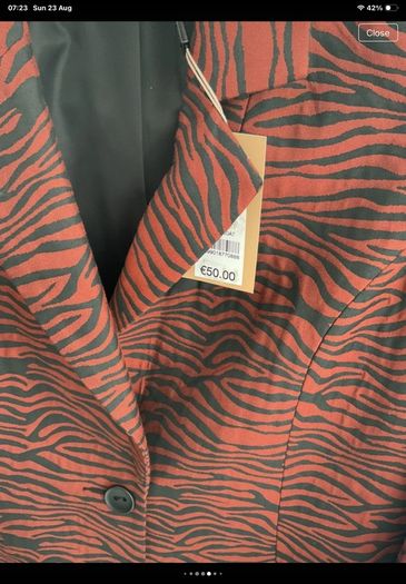 jacket Bnwt gallery animal print Zara size 8