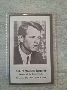 robert  Francis Kennedy Memorial Card